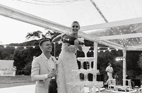 affordable gold coast hinterland marquee wedding reception