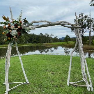 driftwood wedding arbor