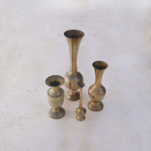 vintage brass vase sets