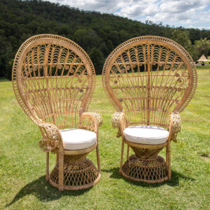 natural peacock chairs