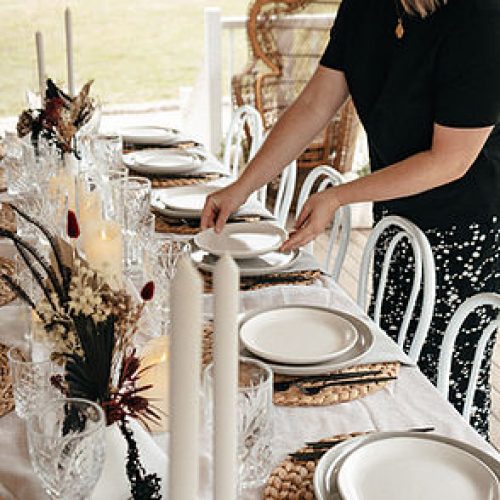 table styling for wedding